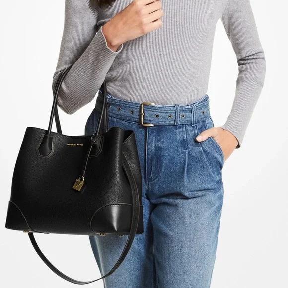 Michael Kors Mercer Gallery Medium Leather Satchel
